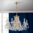 Candelabru modern cristal  Aur 24k 10xE14/40W, Hirohito LU 2143/10 Gold Orion